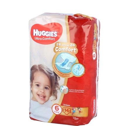 Huggies Ultra Comfort Diapers 14 Pieces Size 6