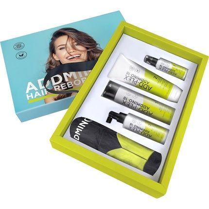 Addmino-18 Professional Hair Repair Treatment Kit - Shampoo, Mask, Leave In
