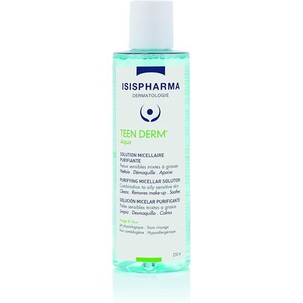 Isispharma Teen Derm Aqua Purifying Micellar Water Face Cleanser And Makeup Remover