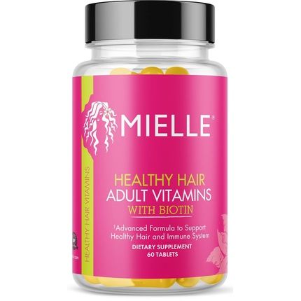 Mielle Organics Adult Healthy Hair Formula Vitamins With Biotin 60 Count