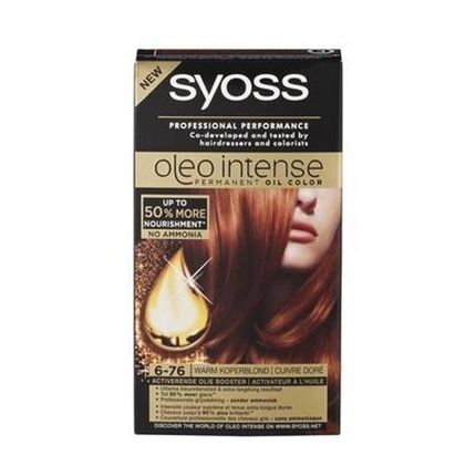 Syoss Color Oleo Intense 6-76 Warm Copper Blonde Hair Dye