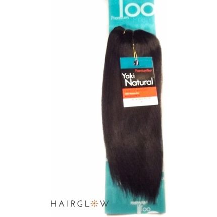 Sensationnel Premium Too 100% Human Hair Yaki Natural Weave 8 Inches Color 1B Off