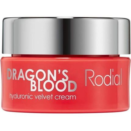 Rodial Dragons Blood Hyaluronic Velvet Cream Mini 10Ml - Hyaluronic Acid And Hydromanil For Dry Skin - Buttery And Luxurious Cream Texture - Day And Night Care