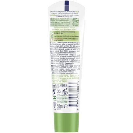 Signal Kids Bio Children'S Toothpaste Natural Strawberry Flavor 50Ml Cotc - Image 3