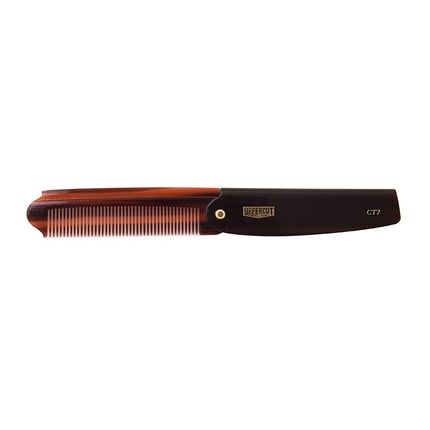 Uppercut Deluxe Ct7 Flip Comb For Men Tortoise Shell Pocket Comb For Long And Short Hair Styles