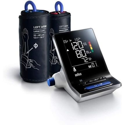Braun Exactfit 3 Upper Arm Blood Pressure Monitor Clinically Accurate For Home Use With 2 Cuff Sizes Colour-Coded Display Easy Reading