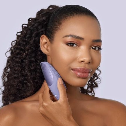 Geske Smartappguided Sonic Thermo Facial Brush 6 In 1 Skin Cleansing Brush With Heat Function Face Massager Electric Face Brush Facial Cleansing Device Purple - Image 3