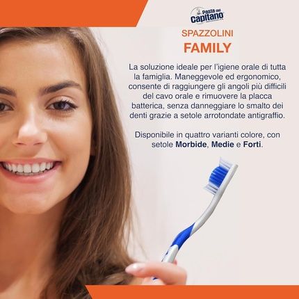 Pasta Del Capitano Family Toothbrush With Medium Bristles