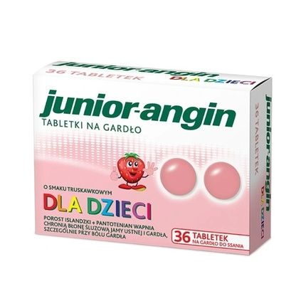 Longlife Junior-Angin For Children - Strawberry Flavour, 36 Lozenges