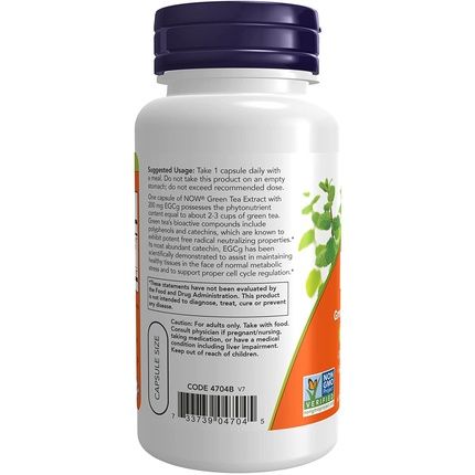 Now Foods Egcg Green Tea Extract 400Mg For Cellular Health 90 Capsules - Image 3