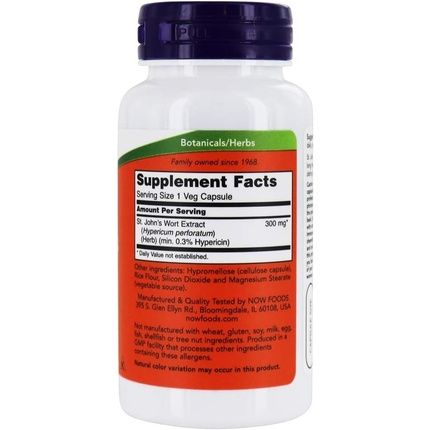 Now St. John'S Wort 300Mg 100 Tablets