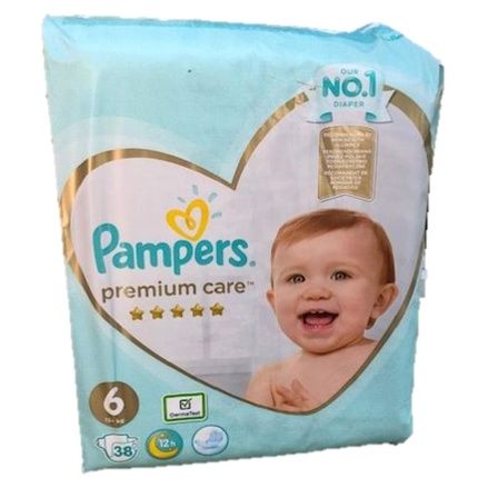 Pampers Premium Care Nappies Size 6 - 38 Pieces