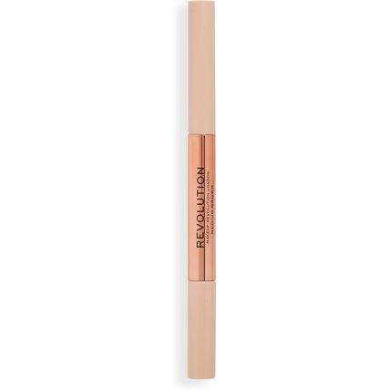 Makeup Revolution Fluffy Brow Filter Duo Brow Pencil And Eyebrow Gel Medium Brown - Image 3