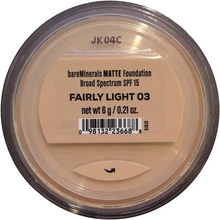 Matte Foundation Spf 15 Fairly Light Beige