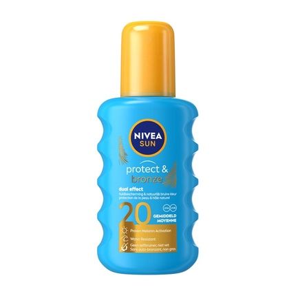 Nivea Protect & Bronze Sun Spray Spf 20 200Ml