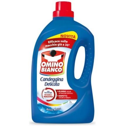 Omino Bianco Candeggina Delicata Per Bucato Brezza Marina 2000Ml