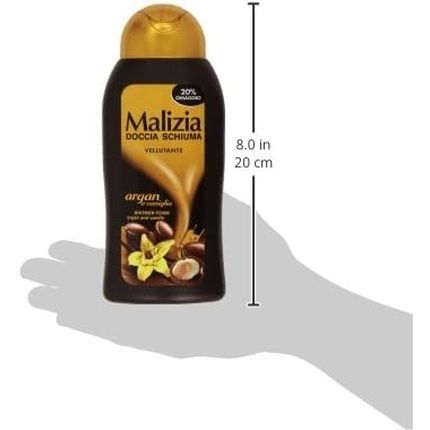Malizia Shower Foam Smoothing Argan And Vanilla 300Ml - Image 3