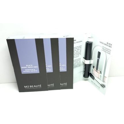 M2 Beaute Black Nano Mascara Nutrition And Natural Growth 6Ml