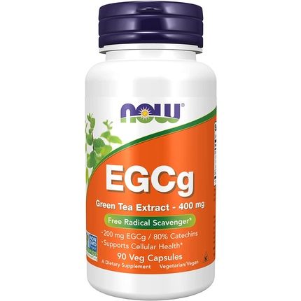 Now Foods Egcg Green Tea Extract 400Mg For Cellular Health 90 Capsules