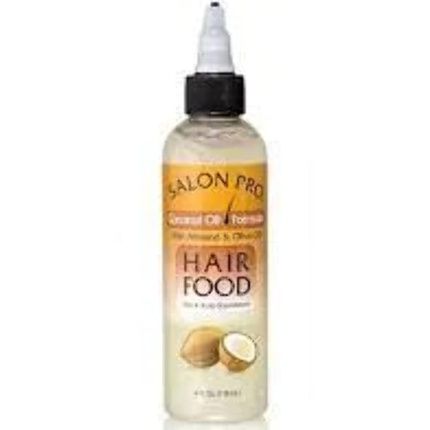 Salon Pro Hair Food Coconut Oil With Almond And Olive Oil 4 Ounce