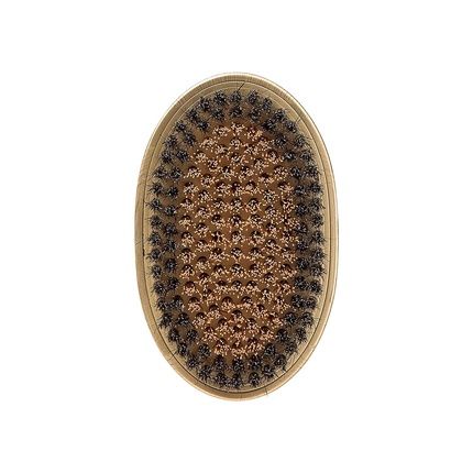 Red Premium Boar Bristles Brush Pocket Wave Brush With Case Bow Wow 360 Wave Brush For Men Medium Hard Curved Brush Gold - Image 3