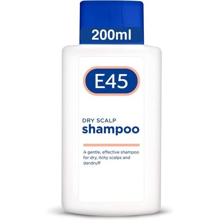 E45 Dermatological Dry Scalp Shampoo 200Ml - Shampoo For Dry Scalp Relief With Pro Vitamin B5 - Anti Dandruff Shampoo - Perfume Free