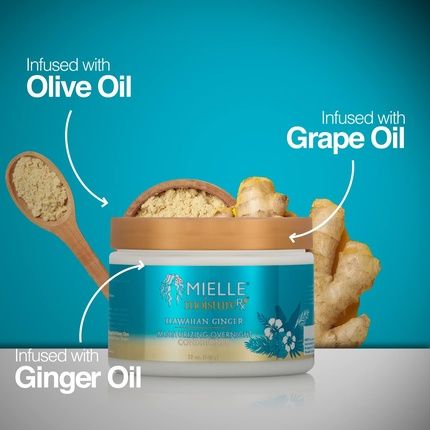 Mielle Moisture Rx Hawaiian Ginger Moisturizing Overnight Conditioner 12 Oz - Image 3