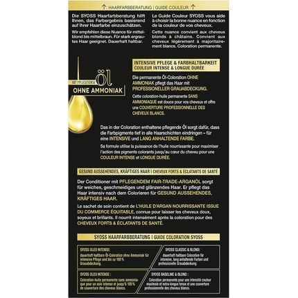 Syoss Oleo Intense Permanent Oil Colouration Hair Colour 5-77 Shiny Copper Red With Nourishing Oil And Ammonia Free 115Ml - Pack Of 3 - Image 3