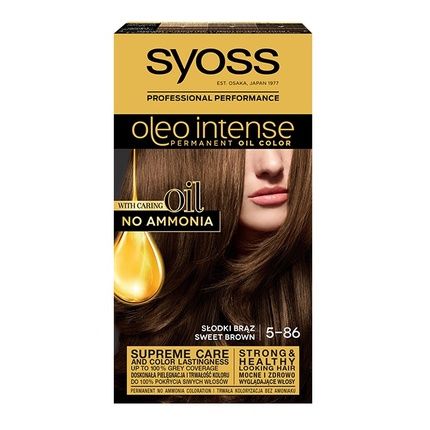 Syoss Oleo Intense Permanent Hair Color With Oils 5-86 Sweet Brown