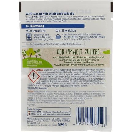 Heitmann Laundry Whitener For One Machine 50G