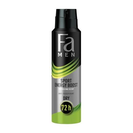 Fa Men Sport Energy Boost 72H Protection Energizing Scent Spray 150Ml