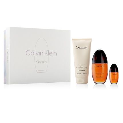 Calvin Klein Obsession - Eau De Parfum 100 Ml + Body Lotion 200 Ml + Eau De Parfum 15 Ml