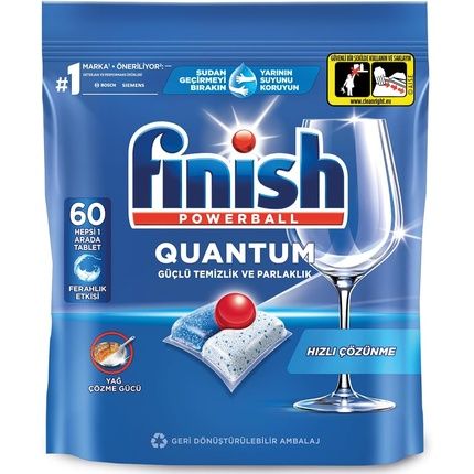 Finish Quantum 60 S Tabs Finish Quantum Dishwasher Tablets