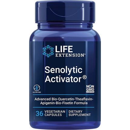 Life Extension Senolytic Activator With Quercetin And Fisetin 36 Vegetarian Capsules