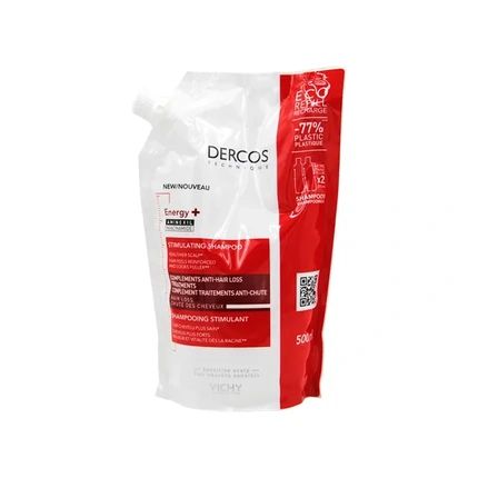 Vichy Dercos Energy Stimulating Shampoo Refill 500Ml