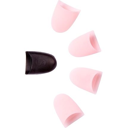 Kiss Quick Soak-Off Removal System For Fake Nails And Nail Polish With 10 Reusable Caps And 20 Disposable Foam Pads And Manicure Stick