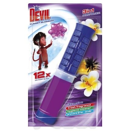 Dr. Devil Gel Toilet Discs Sunset Blossom - 12 Pieces, 75 Ml
