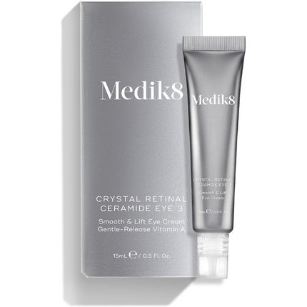 Medik8 Crystal Retinal Ceramide 3 Eye Cream Anti Ageing Wrinkle Night 15Ml