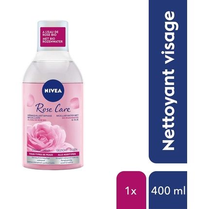 Nivea Rose Care Biphasic Micellar Water Waterproof Effect For Face And Eyes