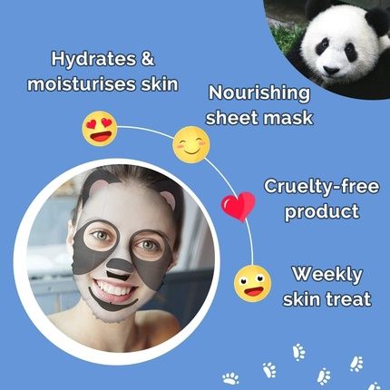 7Th Heaven Panda Face Sheet Mask With Coconut And Banana To Hydrate And Moisturize Skin - Image 3