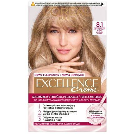 L'Oreal Excellence Creme Hair Color 81 Light Ash Blonde