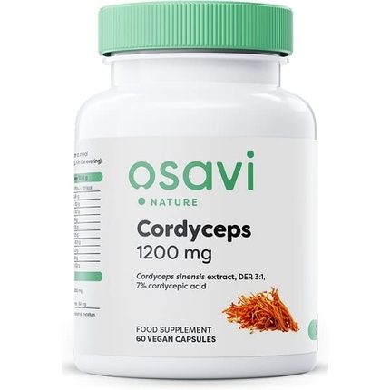 Osavi Cordyceps 1200Mg Vegan Capsules 60 Count