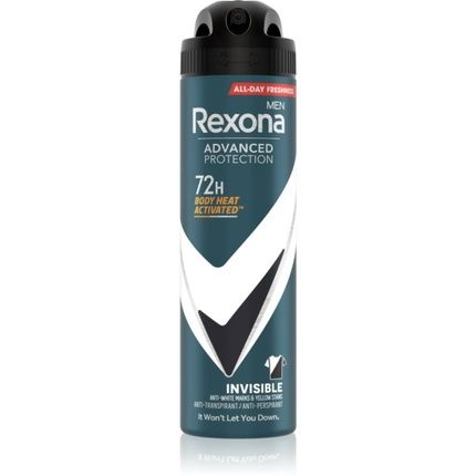 Rexona Men Advanced Protection Invisible Antiperspirant 150 Ml - Rexona, 72-Hour Protection