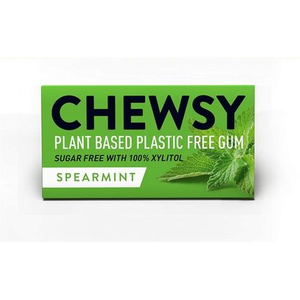 Chewsy Natural Spearmint Plant-Based Plastic-Free Gums 15G