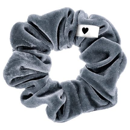 Bellody Velvet Scrunchies Strong Hold Exclusive Colors Urban Gray Hair Scrunchie In Gray