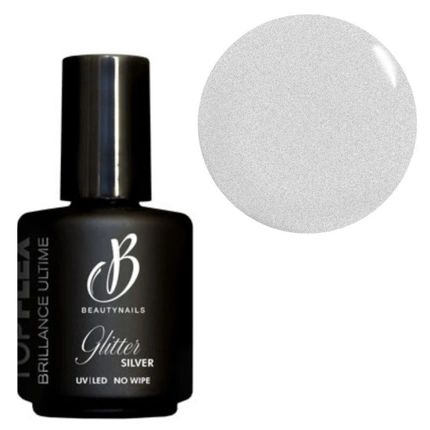 Beautynails Bna Top Flex Glitter Silver 15 Milliliters