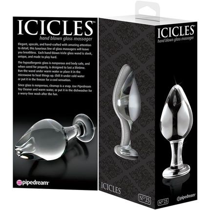 Icicles No 25 Hand Blown Glass Massager - Image 3