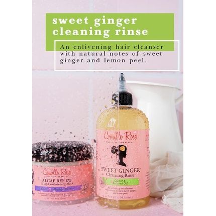 Camille Rose Sweet Ginger Cleansing Rinse 355Ml With Castor Oil - Image 3