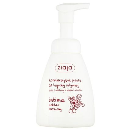 Ziaja Intima Normalizing Foam For Intimate Hygiene Cranberry Nectar 250Ml