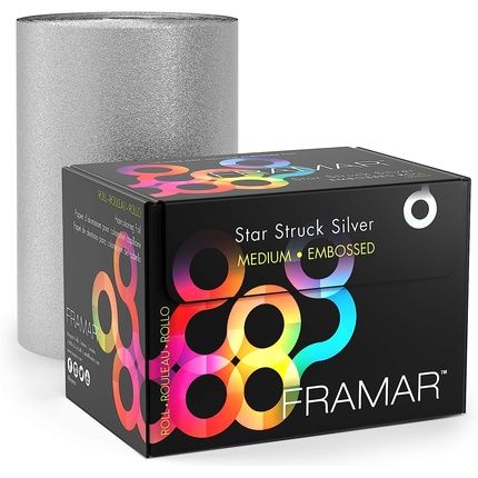Framar Silver Embossed Roll Hair Foil For Highlighting 320Ft